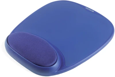 Kensington Foam Mouse Mat Pad with Wrist Rest Blue