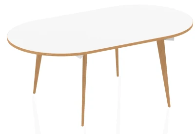 Dynamic Oslo Oval Boardroom Table - 2400 x 1000mm