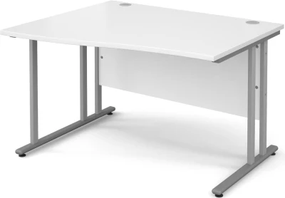 Dams Maestro 25 Wave Desk with Twin Cantilever Legs - 1400 x 800-990mm