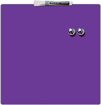 Nobo Mini Magnetic Whiteboard Coloured Tile 360mm x 360mm Purple