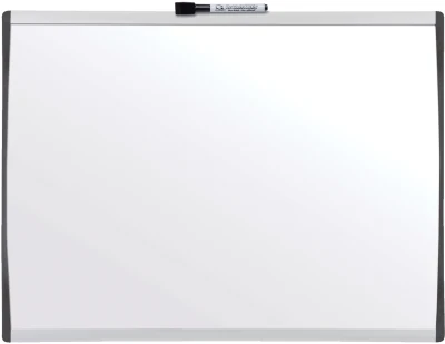 Nobo Small Magnetic Whiteboard with Arched Grey Frame