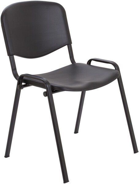 TC Club Canteen Black Frame Chair Without Arms - Black