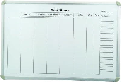Spaceright Weekly Planner Magnetic White Board - 900 x 600mm