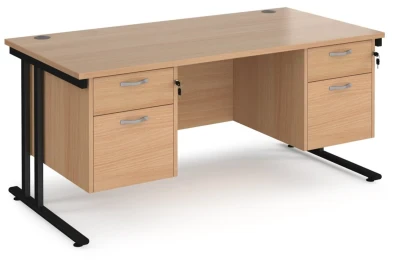 Dams Maestro 25 with Twin Cantilever Legs, 2 and 2 Drawer Fixed Pedestals