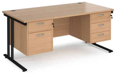 Dams Maestro 25 with Twin Cantilever Legs, 2 and 3 Drawer Fixed Pedestals