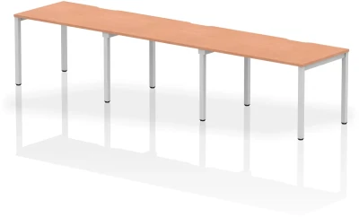 Dynamic Evolve Plus Bench Desk Three Person Row - 3600 x 800mm