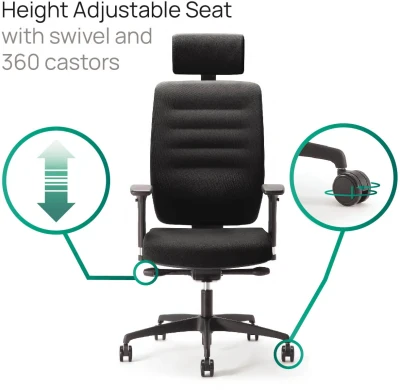 TC Bengal High Back 24 Hour chair with headrest