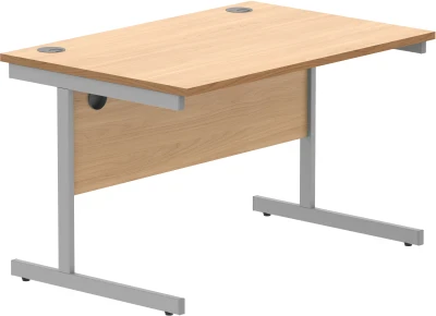Gala Rectangular Desk with Single Cantilever Legs - 800mm Depth