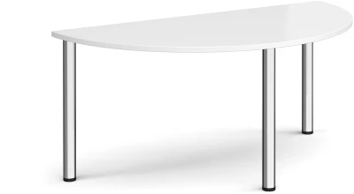 Dams Semi Circular Table with Radial Leg 1600 x 800mm