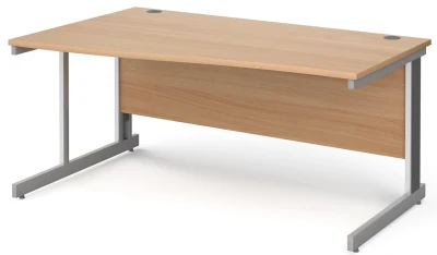 Gentoo Wave Desk with Cable Managed Leg 1600 x 990mm
