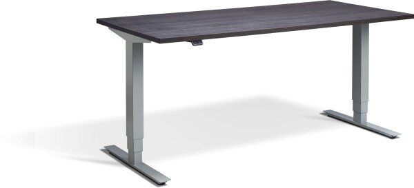 Lavoro Advance Height Adjustable Desk - 1200 x 700mm - Anthracite Sherman Oak