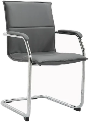 Dams Essen Stackable Faux Leather Cantilever Meeting Room Chair