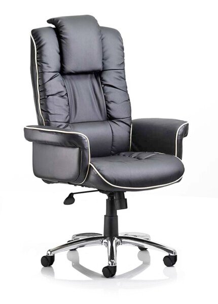Dynamic Chelsea Bonded Leather Chair - Black