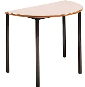 Metalliform Fully Welded Semi-Circular Table - MDF Edge