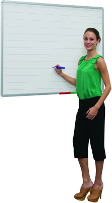 Spaceright 75mm Line Markings Writing White Boards - 1500 x 1200mm