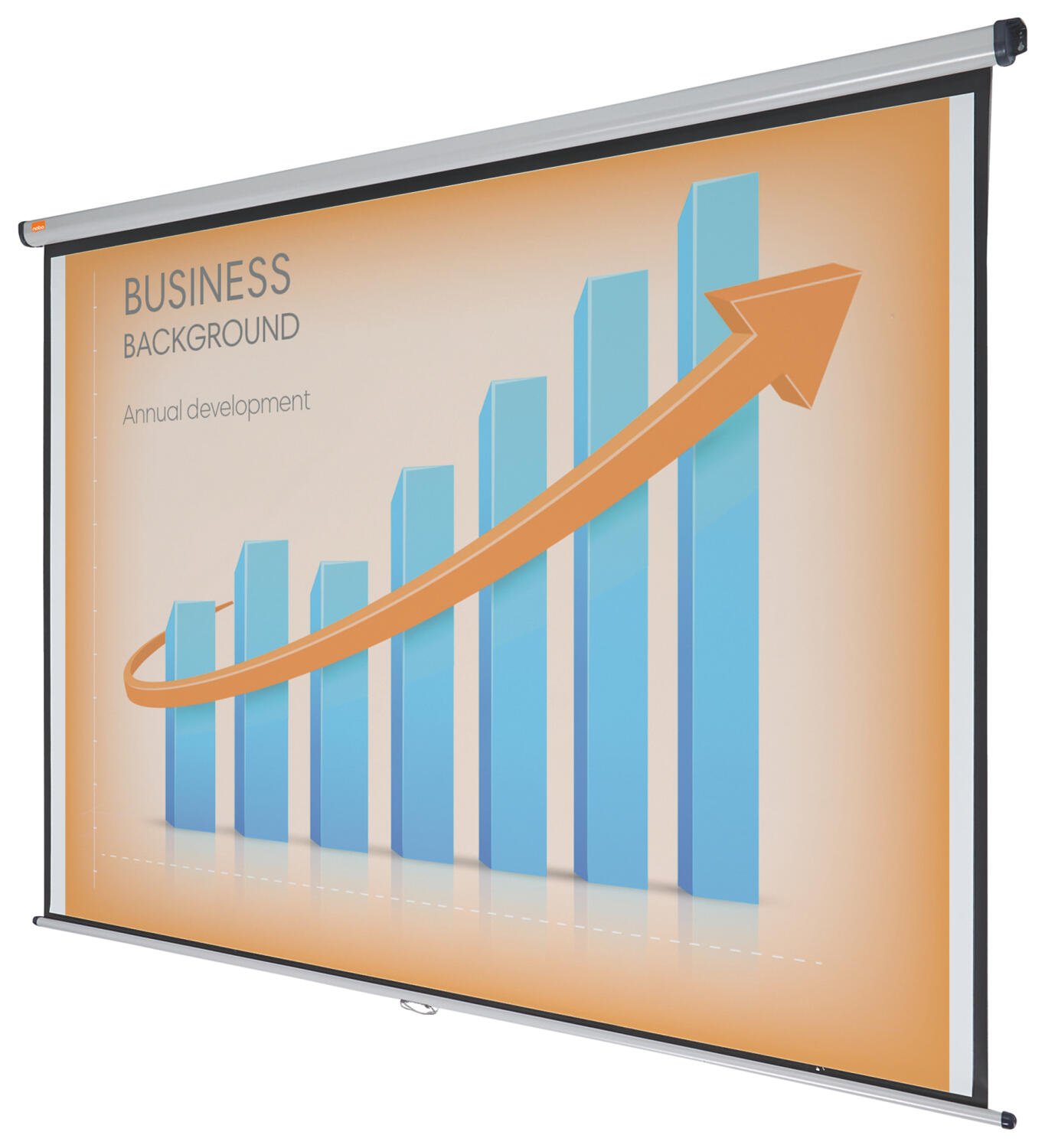 Nobo Wall Mounted Projection Screen 2400x1813mm Grey/Blue - Office ...