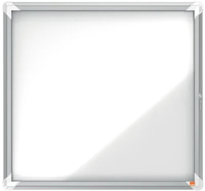 Nobo Premium Plus Outdoor Magnetic Lockable Notice Board 6 x A4 White