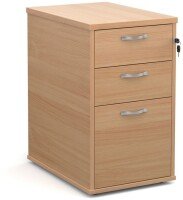 Gentoo Desk High 3 Drawer with Silver Handles (h) 725mm x (w) 426mm x (d) 600mm