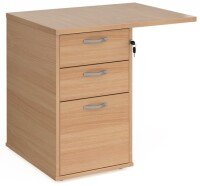 Gentoo Desk High 3 Drawer with Flyover Top (h) 725mm x (w) 800mm x (d) 600mm