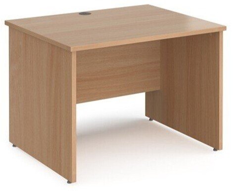 Dams Maestro 25 Rectangular Desk with Panel End Legs - 1000 x 800mm - Beech
