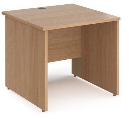 Dams Maestro 25 Rectangular Desk with Panel End Legs - 800 x 800mm - Beech
