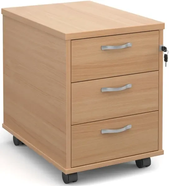 Dams Executive Pedestal 3 Drawer - 426 x 600mm - Beech