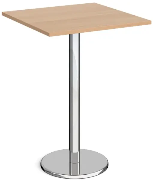 Dams Pisa Square Poseur Table - 800mm - Beech