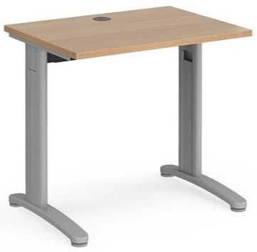 Dams TR10 Rectangular Desk with Cable Managed Legs - 800mm x 600mm