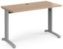 Dams TR10 Rectangular Desk with Cable Managed Legs - 1200mm x 600mm