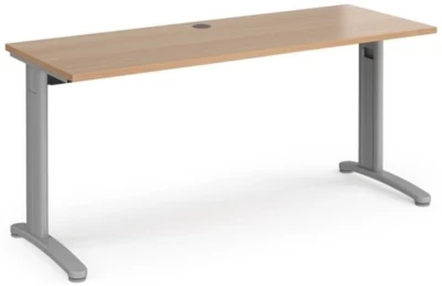 Dams TR10 Rectangular Desk with Cable Managed Legs - 1600mm x 600mm