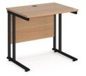 Dams Maestro 25 Rectangular Desk with Twin Cantilever Legs - 800 x 600mm