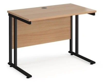 Dams Maestro 25 Rectangular Desk with Twin Cantilever Legs - 1000 x 600mm