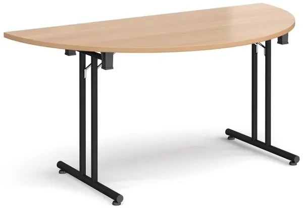 Dams Semi Circular Folding Table - Beech
