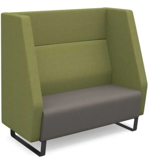 Dams Encore² High Back 2 Seater Sofa 1200mm wide With Black Sled Frame