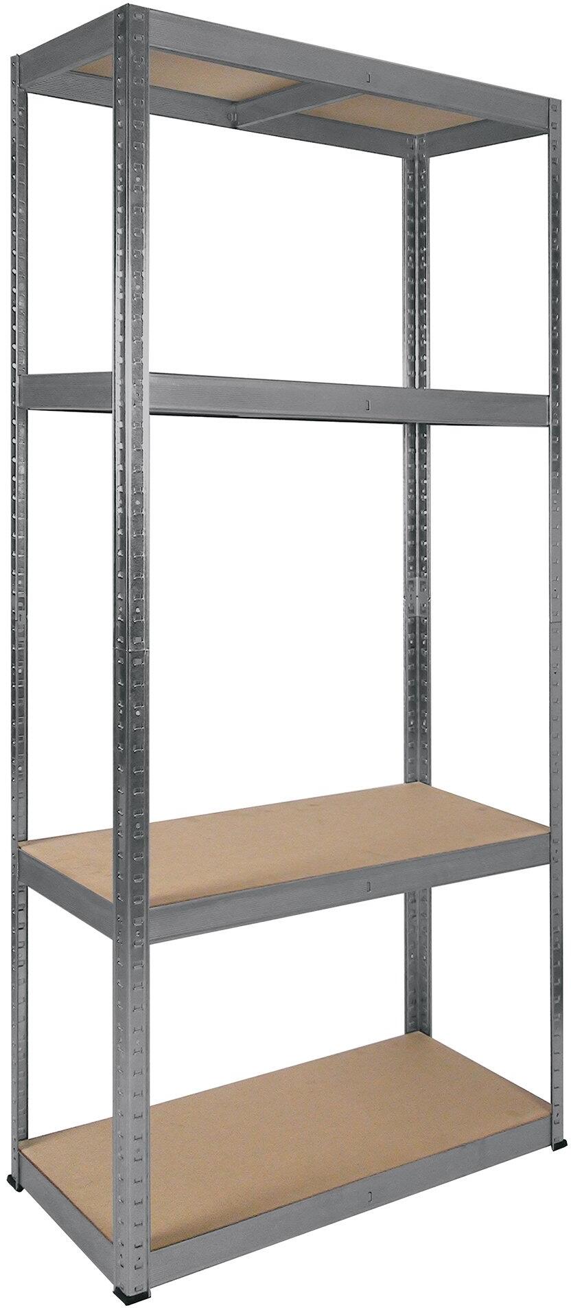 RB Boss 4 Tier Galvanised Steel Shelving Unit 1600 x 750 x 350mm