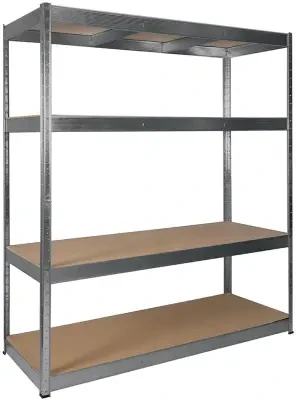 RB Boss 4 Tier Galvanised Steel Freestanding Shelving 1800 x 1600 x 600mm