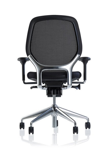 Orangebox ARA Elastomer Back Task Chair with Arms - Black