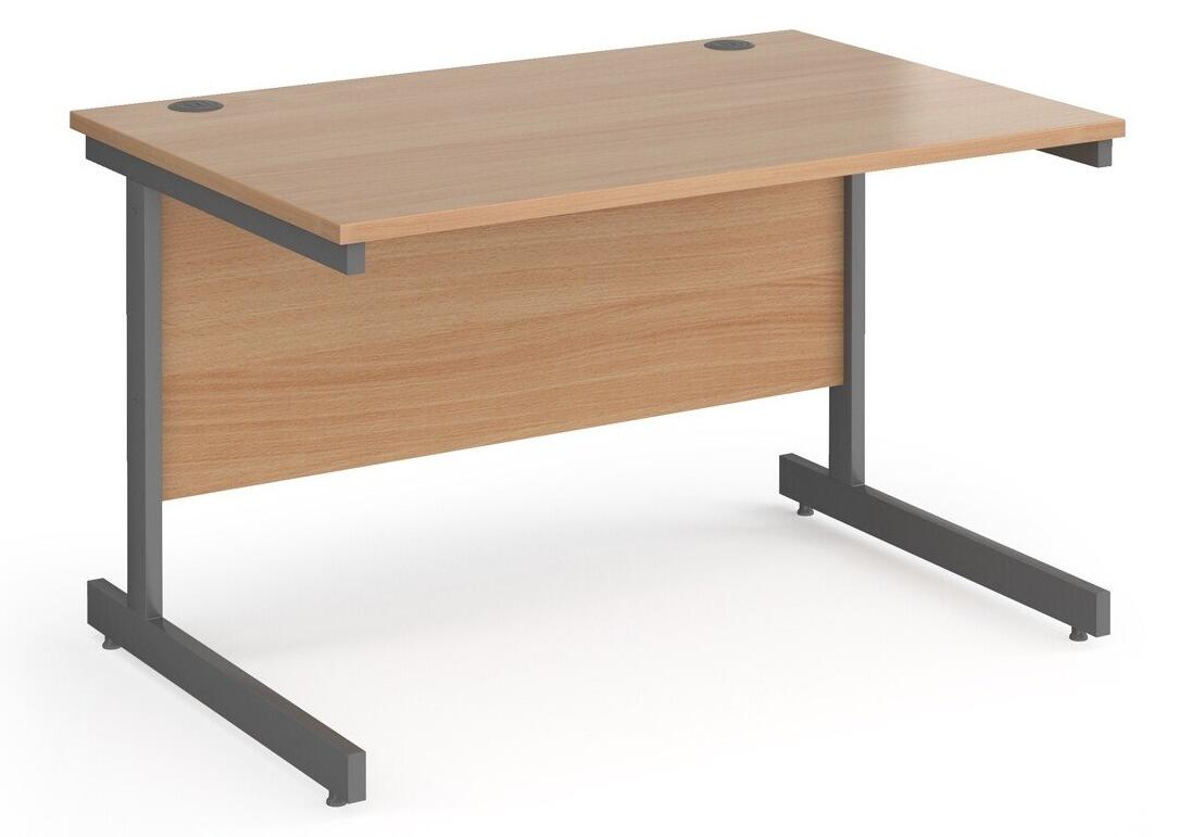 Dams Rectangular Contract 25 Desk with Single Cantilever Leg Office