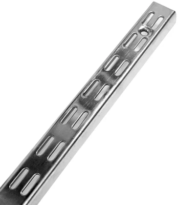 RB Hardware Twin Slot Upright 1000mm - Chrome (2 Pack)