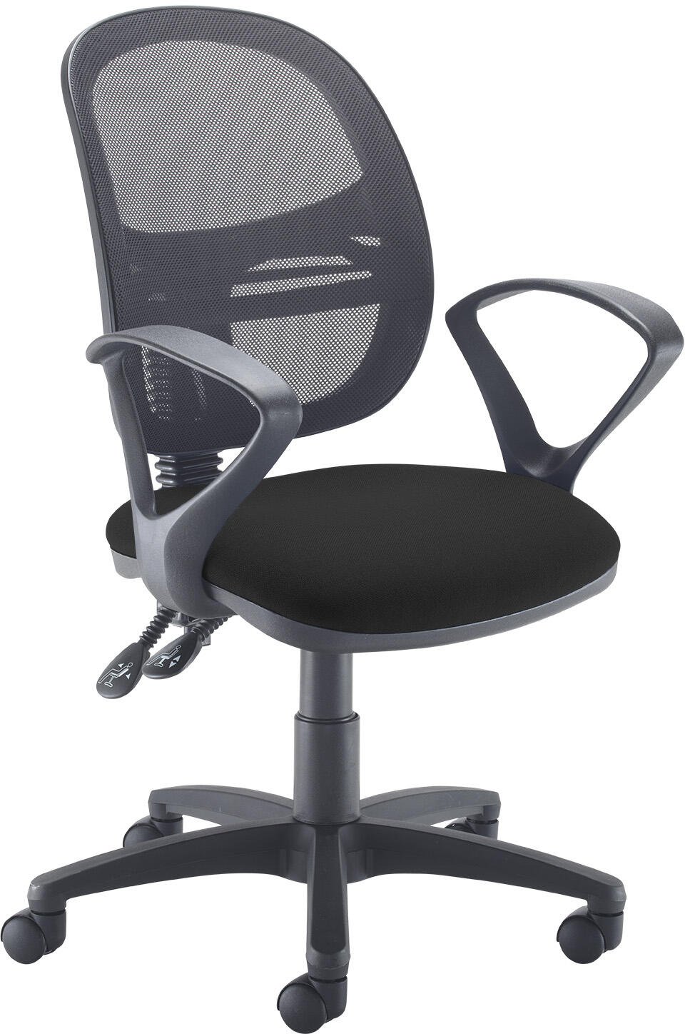 Dams Jota Mesh Back Fixed Arms Operator Chair Office Furniture