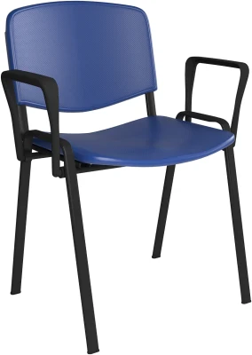 Dams Taurus Plastic Stacking Chair with Arms - Pack of 4