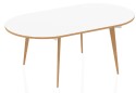 Dynamic Oslo Oval Boardroom Table - (w) 2400mm x (d) 1000mm