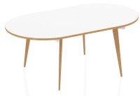 Dynamic Oslo Oval Boardroom Table - (w) 1800mm x (d) 1000mm