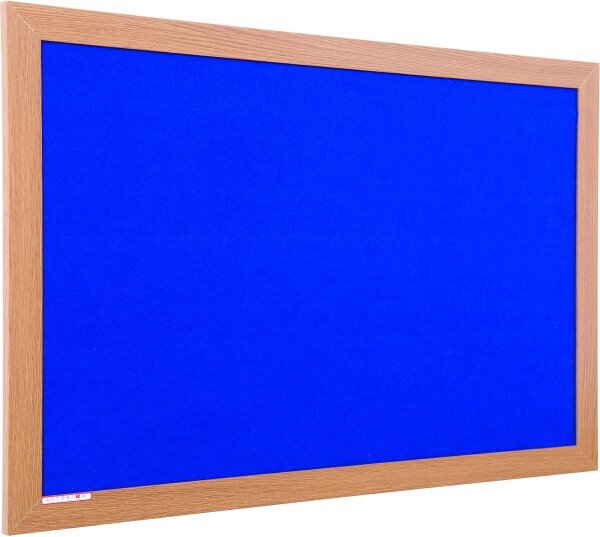 Spaceright Eco Friendly Wood Effect Framed Noticeboard - 1200 x 900mm