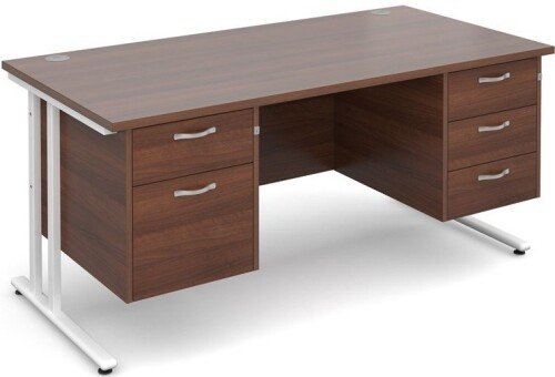 Dams Maestro 25 Rectangular Desk with 4 Shallow & 1 Filing Drawer - (w) 1600mm x (d) 800mm