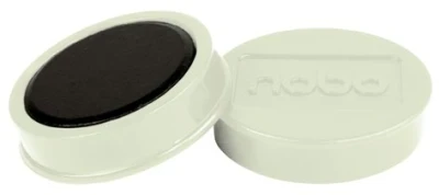 Nobo Magnetic Whiteboard Magnets White 38mm (Pack of 10)