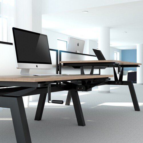 Elite Linnea Elevate Height Adjustable Rectangular Desk 1600 x 800mm MFC Finish