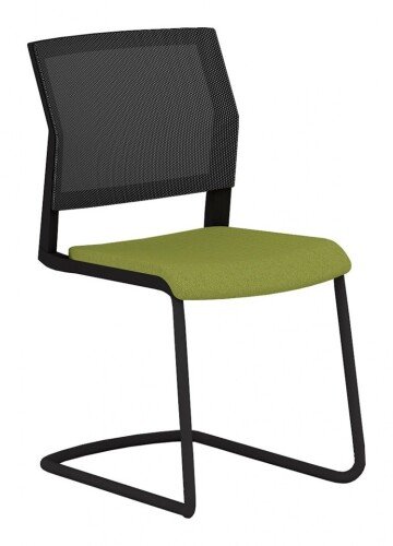 Elite i-sit Upholstered Cantilever Meeting Chair With Fabric Insert Back