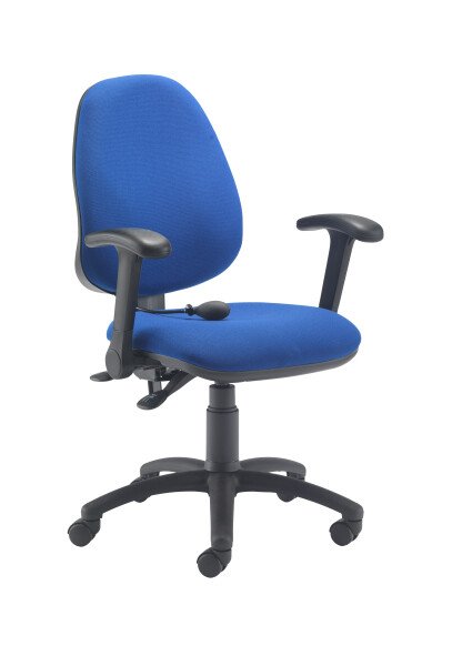 TC Calypso Ergo Chair With Folding Arms - Royal Blue