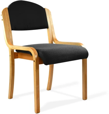 Nautilus Tahara Beech Framed Stackable Side Chair with Upholstered, Padded Seat & Backrest